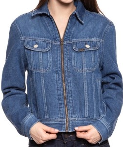 DAMSKA KURTKA JEANSOWA LEE ZIP CROPPED RIDER BELLEVILLE L54DGGMI 112112767
